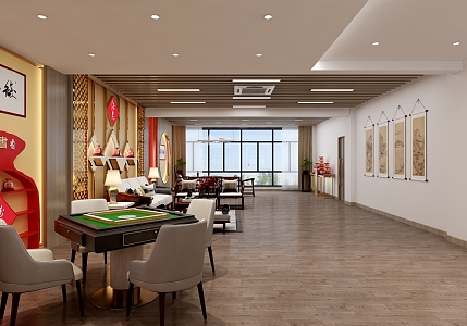 Modern Entertainment Room Jiugui Liquor Second Floor 3d model