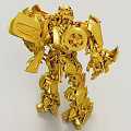 Transformers Bumblebee Gold 3d model