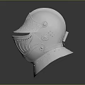 Medieval Knight Helmet With Decorative Metal Armored Design For Historical Warriors
