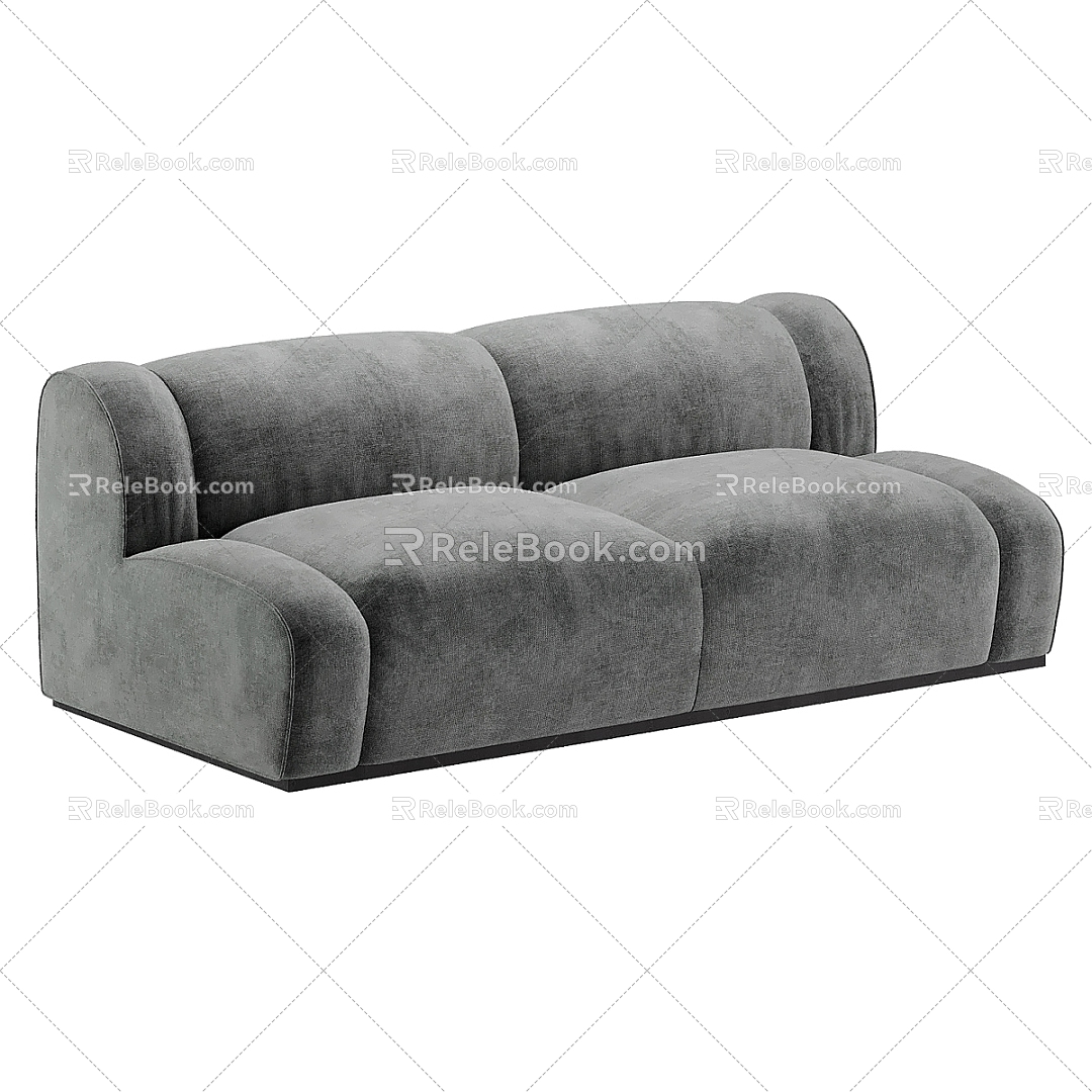 Double sofa 3d model