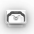 Modern Stainless Steel Single Bowl Kitchen Sink With Sleek Design And Smooth Surface