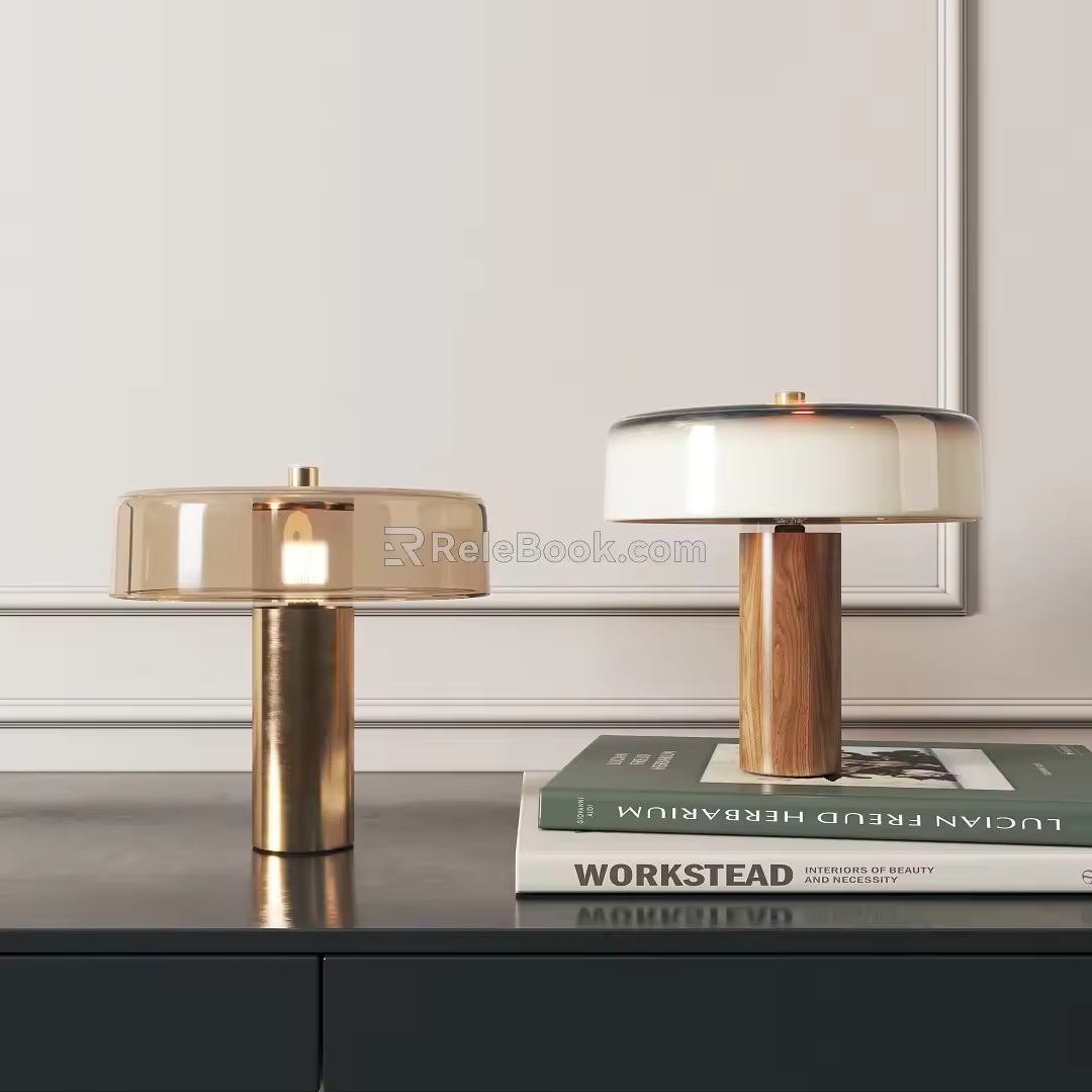 Modern table lamp 3d model