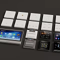 Smart Home Control Devices Including Light Switches And Digital Touch Panels