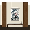 New Chinese style antique decorative painting 3d model