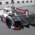 Hyundai Audi R18 Le Mans Endurance Racing Car 3d model