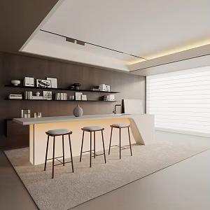 Modern dining table 3d model