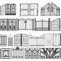 Ornate Wrought Iron Gate Designs for Building Exterior Walls With Decorative Patterns