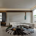 Modern Lounge With Bar Counter Yellow Stools And Wine Shelves