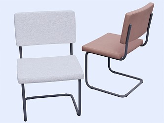 Modern Dining Chair Single Chair Bar Chair 3d model