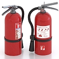 Fire extinguisher fire fighting facilities 3d model