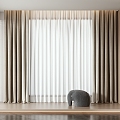 Modern Curtains 3d model