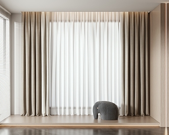 Modern Curtains 3d model