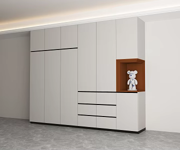 Modern Minimalist Wardrobe 3d model