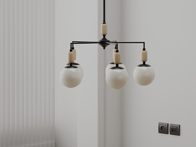 Modern chandelier 3d model