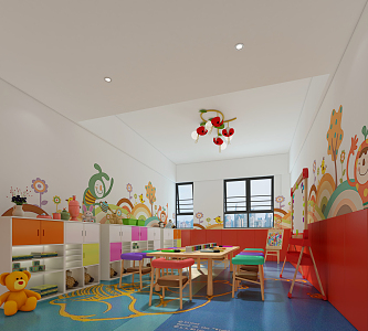 Modern Children's Entertainment Room 3d model