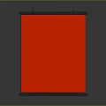 Durable Metal Frame Platform With Red Top Surface And Support Railings Design