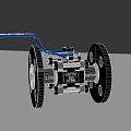 Ball Valve with Blue Handle and Silver Metal Body for Industrial Pipeline Applications