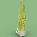 Stylish Yellow Fashion Gloves with White Cuffs for Modern Wardrobe Accessory Piece