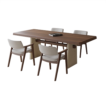 Modern Dining Table Chair Dining Table 3d model