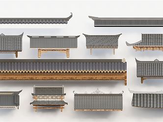 Chinese eaves 3d model