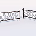 Sturdy Metal Mesh Fence With Steel Support Posts For Garden Security