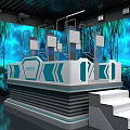 Modern Cultural Center Featuring VR Experience 360 Degree Theater And Interactive Displays