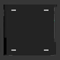 Modern Dark Gray Server Cabinet With Ventilation And Indicator Lights On Sleek Surface