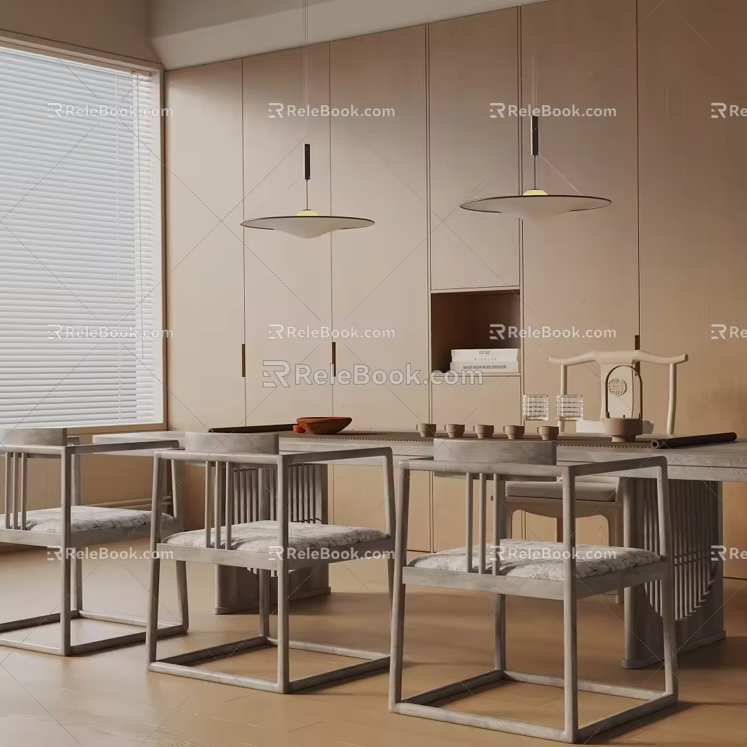 Modern dining table 3d model