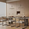 Modern dining table 3d model