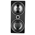 Modern Black Speaker With Dual Round Speakers And Central Control Panel 3d model
