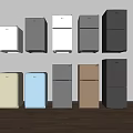 Refrigerators Freezers Multiple Models Various Colors Different Styles Home Appliances