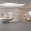Modern Front Desk 3d model