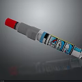 Colorful Cartoon Pattern Marker Pen With Red Cap And White Body For Writing