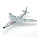 Gray Fighter Jet Model With Red Star Marking And 059 Number On Fuselage 3d model