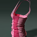 Red And Pink Tank Tops With Stylish Designs And Back Details