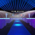 2018 First Session Conference Venue With Stage Lighting Seats And Background Screens