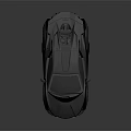 White Sports Car With Sleek Modern Design Black Roof And Aerodynamic Wheels