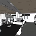 Experimental area of modern laboratory 3d model