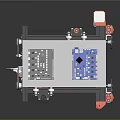 modern printer digital printer three axis printer cnc printer 3d model