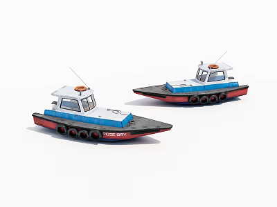 The old ship. 3d model