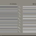 Different Types Of Gypsum Molding Including Ceiling Corner And Waistline