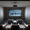 Modern Audio-visual Room Audio-visual Room Audio-visual Room 3d model