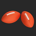 High Quality American Footballs As Sports Equipment With Orange Leather And White Laces For Training