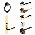 Various Modern Door Handles With Brass Gold Black And Wooden Design Styles