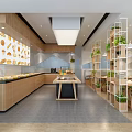 Nordic bakery flower room baking point 3d model