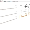 Multifunctional Table Lamp Towel Rack Wall Lamp Minimalist Table Lamp 3d model