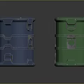 Colorful Heavy Duty Storage Containers With Secure Latches And Stackable Design In Blue Red Green