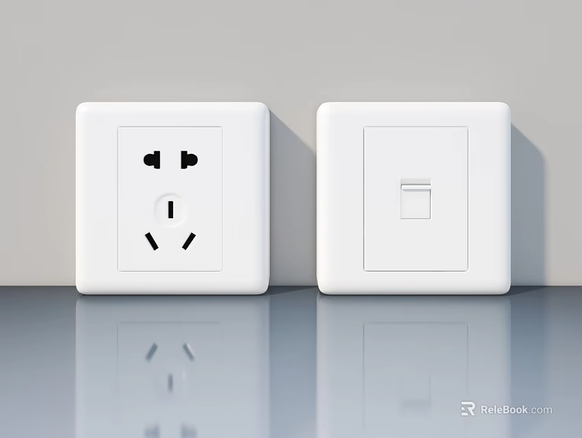 Modern Interior Hinged Door With Smooth White Surface And Durable Hinges For Home Use 3d model