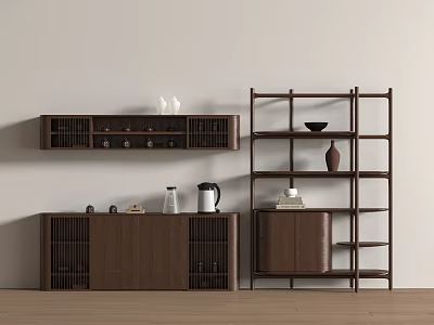 New Chinese Tea Cabinet New Chinese Tea Cabinet 3d model