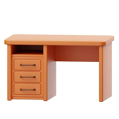 Modern Desk Writing Desk Wooden Desk Furniture Desk Cartoon Desk Cartoon Dining Table 3d model